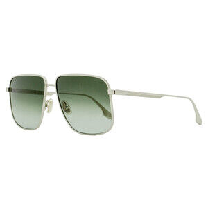 Victoria Beckham Coin-Edge Navigator Sunglasses VB243S 044 Silver 57mm